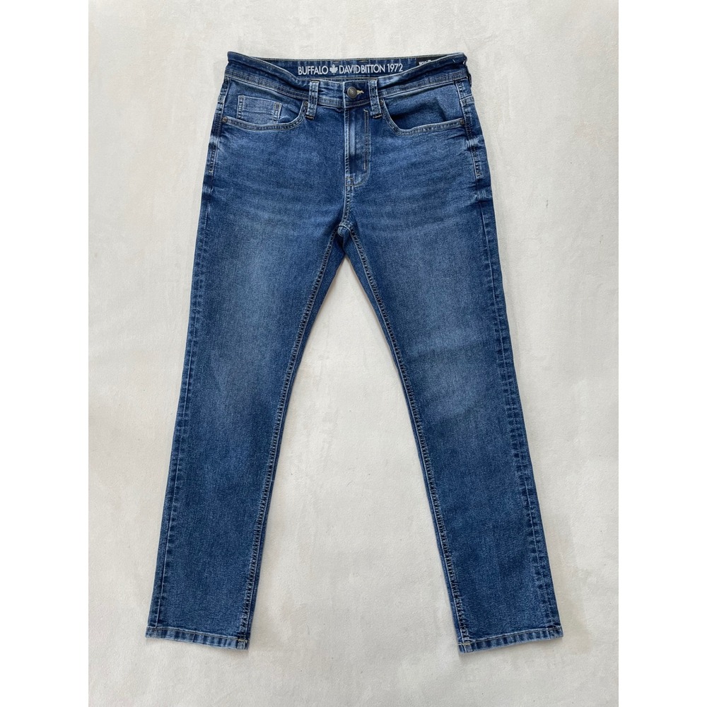 Buffalo David Bitton Evan-X Slim Straight Stretch Jeans Blue Mens 32x32